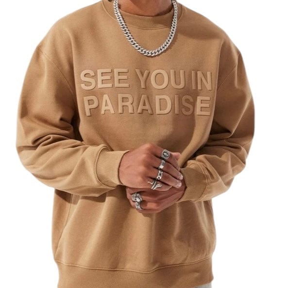 Jordan Craig Paradise Tonal Sweatshirt (Mocha) - 8829T