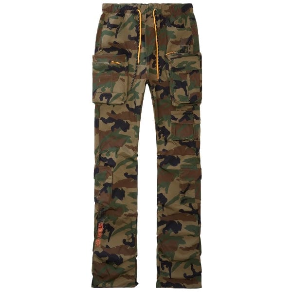 Smoke Rise Cargo Stacked Windbreaker Utility Pants (Wood Camo) WP23586