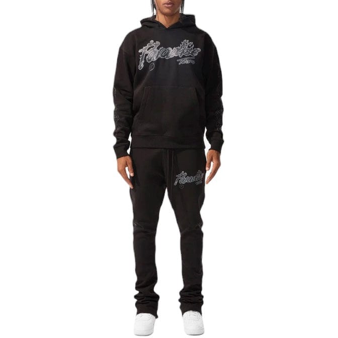 Jordan Craig Paradise Tour Stacked Sweatpants (Noir) 8241L