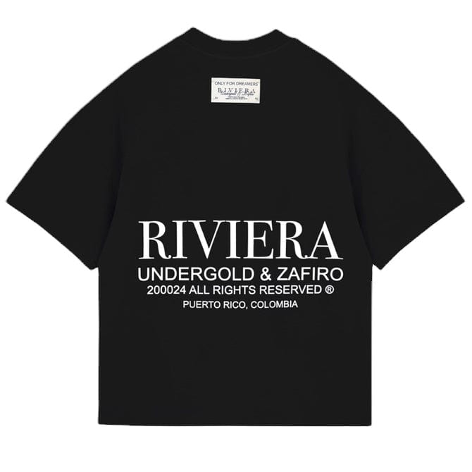 Undergold Riviera Fruit Angels Boxy T Shirt (Black)