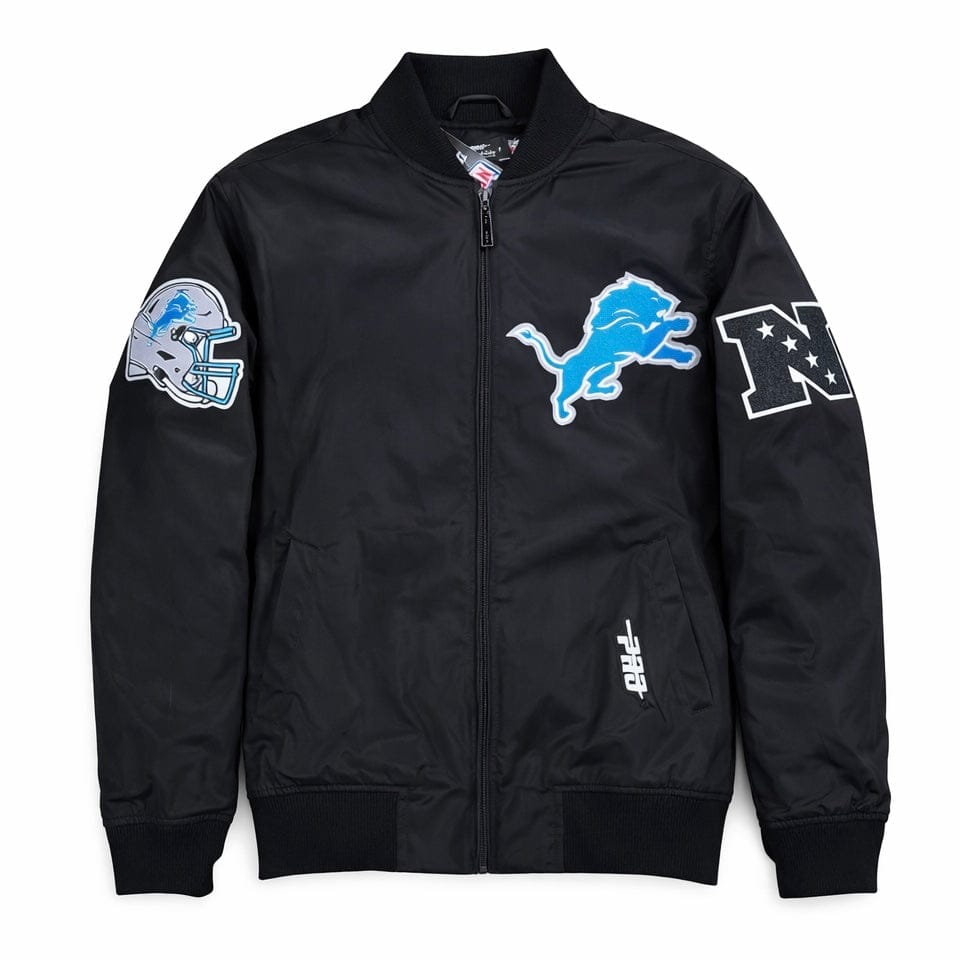 Pro Standard Detroit Lions Living Large Twill Jacket (Black)