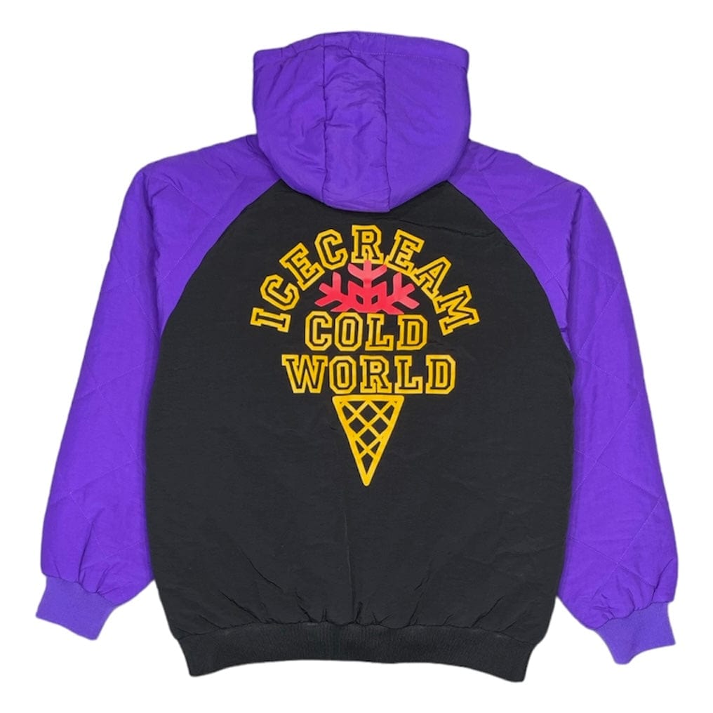 Ice Cream Traditional Hoodie Jacket (Black/Purple) - 401-9402