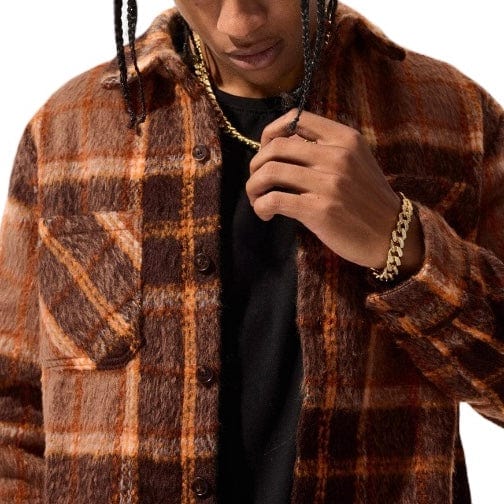 Jordan Craig Vandal Flannel Shacket (Brown) 2562