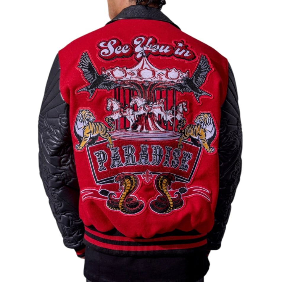 See You In Paradise Smoke & Mirrors Varsity Jacket (Bred) 91667