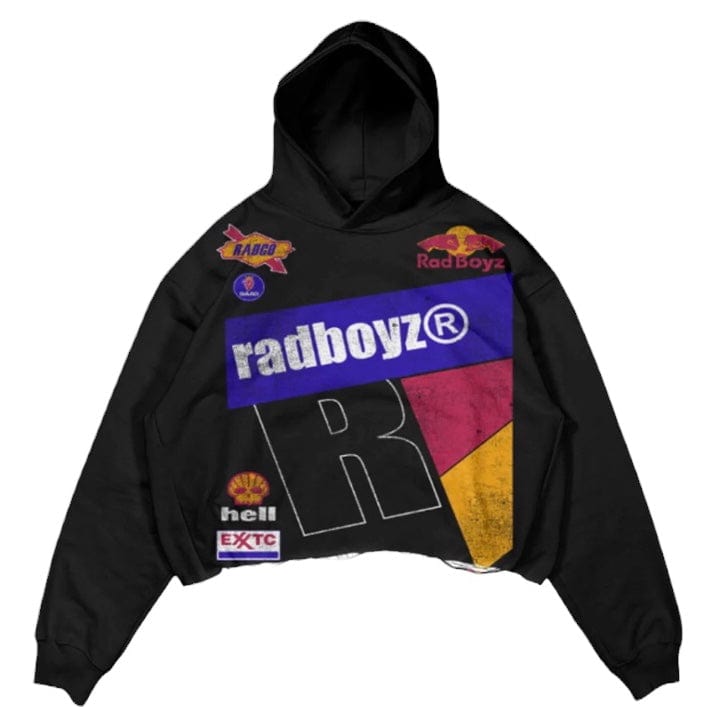 Rad Boyz Red Bull Crop Hoodie (Black) RB-KT-106