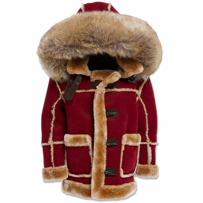 Boys Jordan Craig Denali Shearling Jacket (Burgundy) 91620B – City Man USA