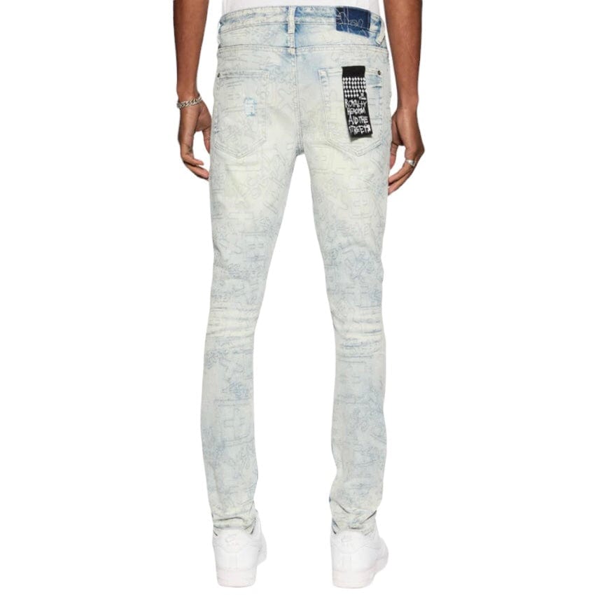 Ksubi Van Winkle Stencil Legacy Denim (Indigo) MFA24DJ014