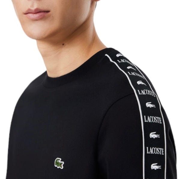 Lacoste Logo Stripe Tee (Black) TH7404-51