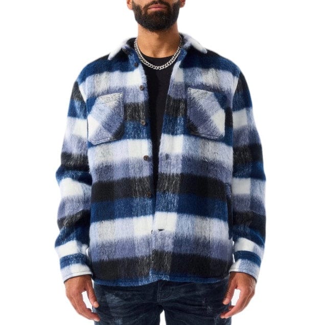 Jordan Craig See You In Paradise Flannel Shacket (Blue) 2561