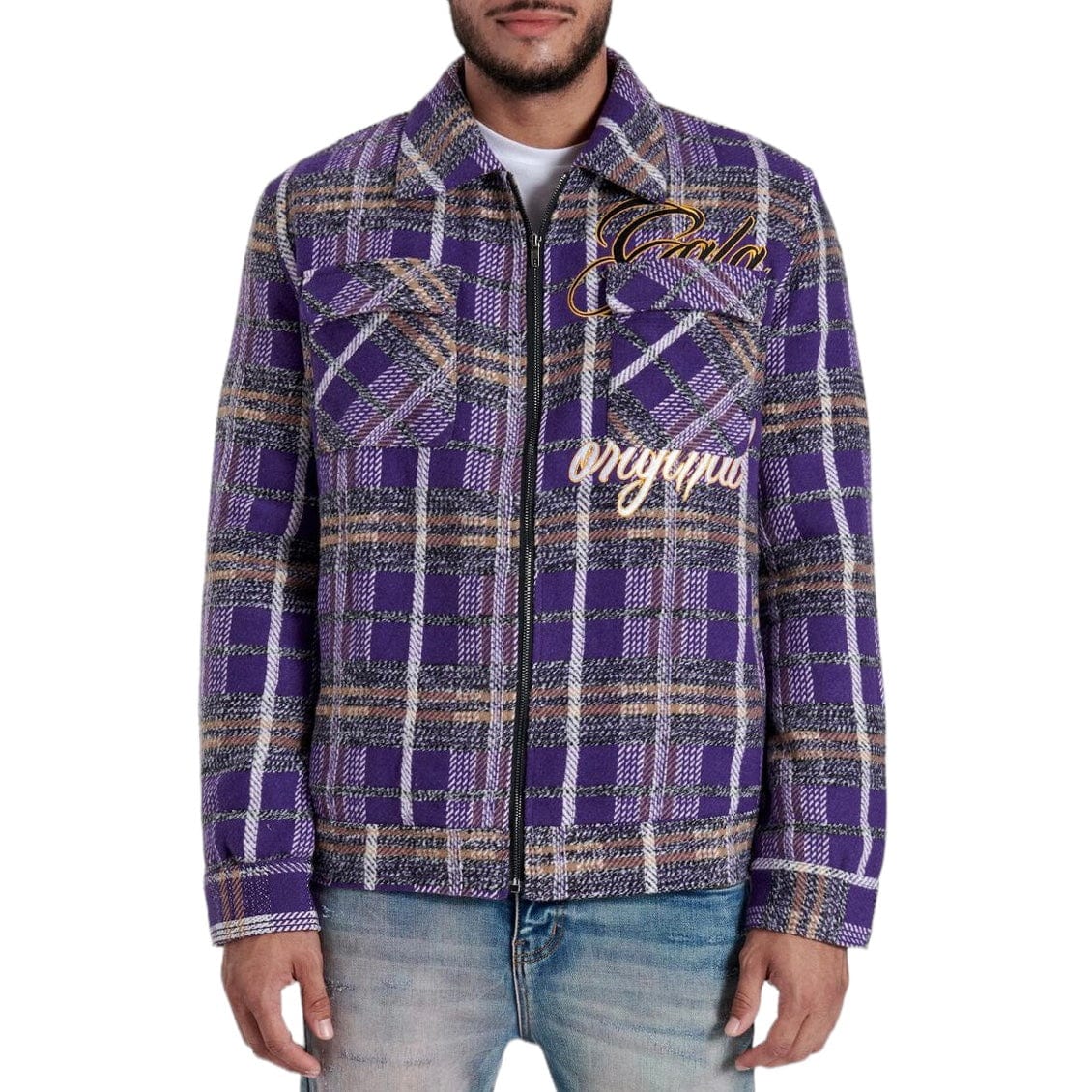 Gala Original Reckoning Flannel Jacket (Purple Plaid) G-SP-24-002