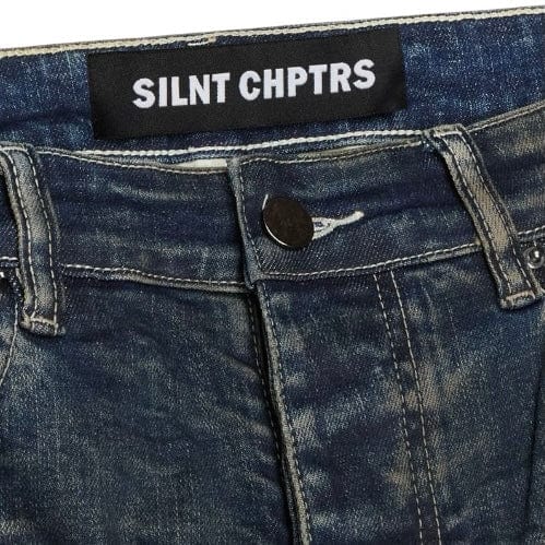 Silnt Chptrs Expansion 4 Way Stretch Skinny Denim (Blue Washed) SC-J5-001