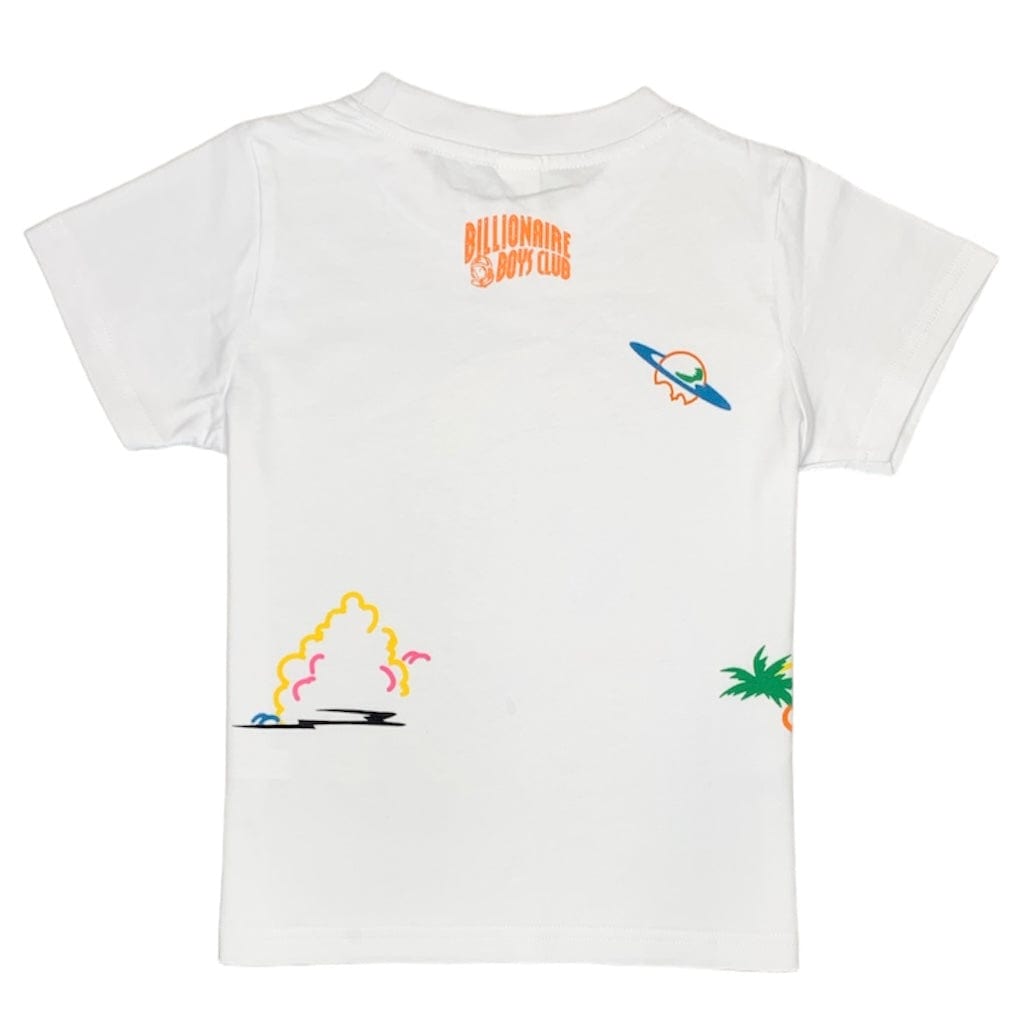 Kids Billionaire Boys Club BB Clouds SS Knit (White) 843-3301