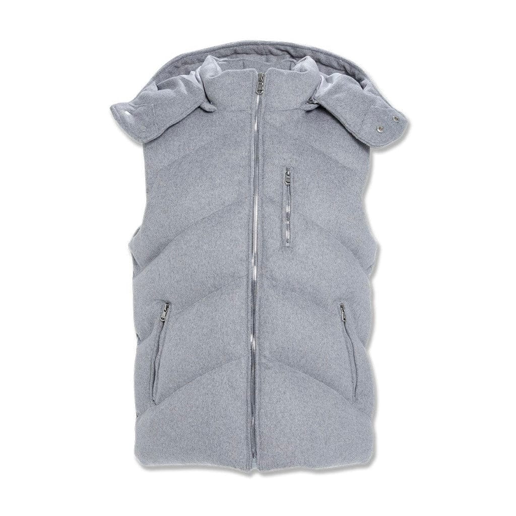 Jordan Craig Tahoe Wool Puffer Vest (Lt Grey) 91586V