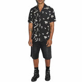 Ksubi Flight Resort Short Sleeve Shirt (Black) MPF24SH004