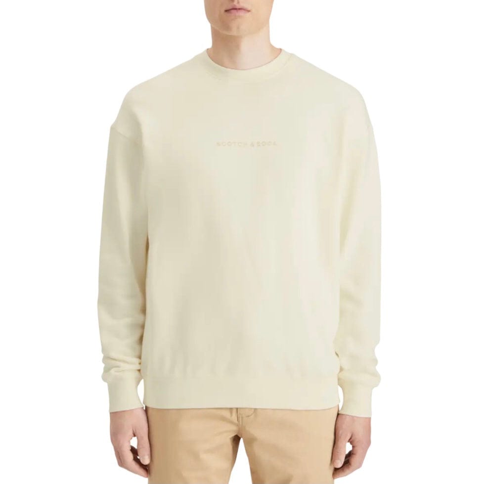 Scotch & Soda Essentials Logo Sweatshirt (Off White) 179195