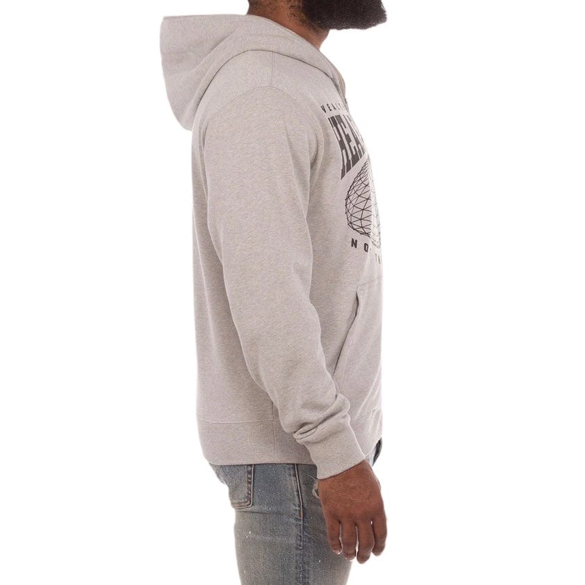 Billionaire Boys Club BB Hmu Zip Front Hoodie (Heather Grey) 851-1304