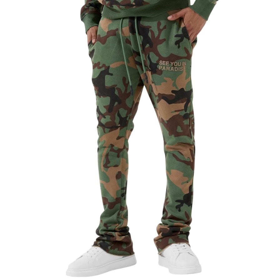 See You In Paradise Stacked Sweatpants (Vintage Camo) 8395LC
