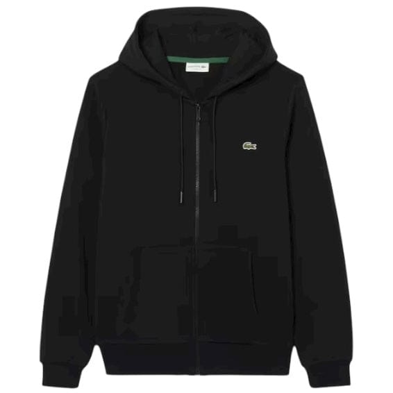 Lacoste Classic Fit Zip-Up Fleece Sweatshirt (Black) SH9809-51
