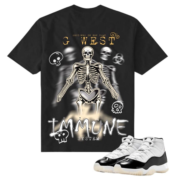 G West Immune Skeleton Life Style Tee (Black) GWPPT9013