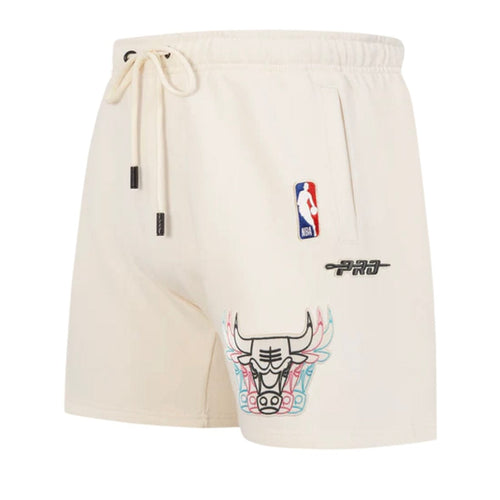 Pro Standard  NBA Chicago Bulls Echo Logo Fleece Short (Eggshell)