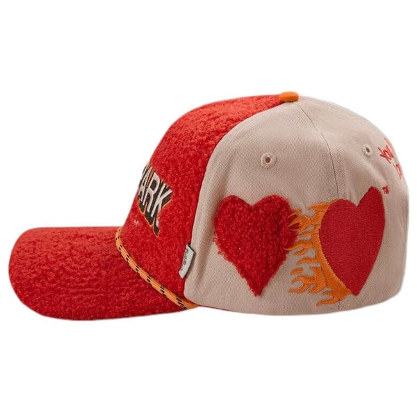 Hyde Park Fuzz Is Rea Trucker Hat (Red)