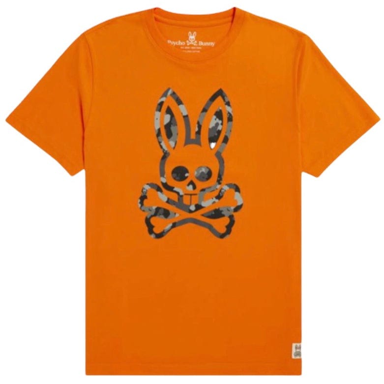 Psycho Bunny Howgate Graphic Tee (Tangelo) B6U205Q1PC