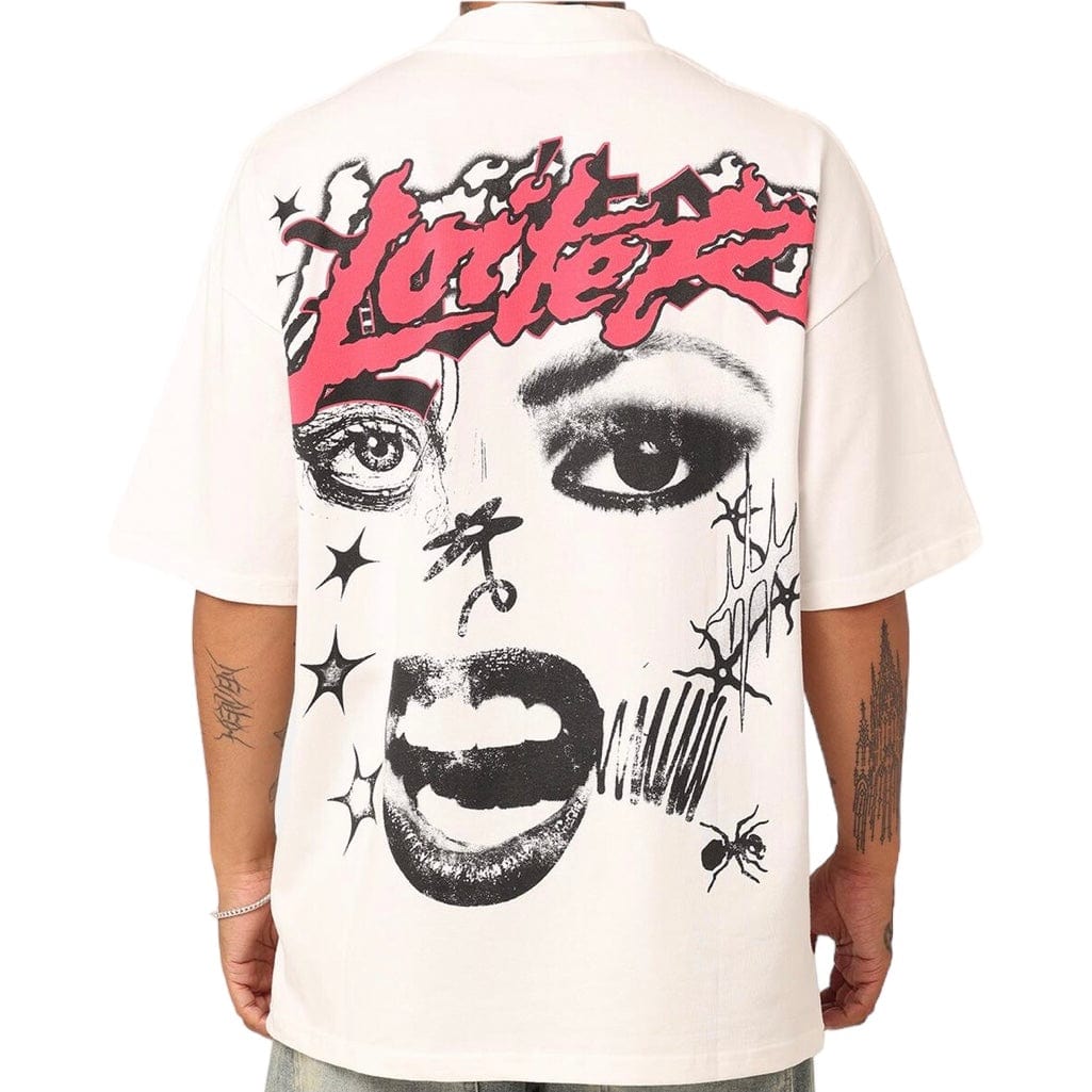 Loiter Sketchbook Oversized Tee (Off White)