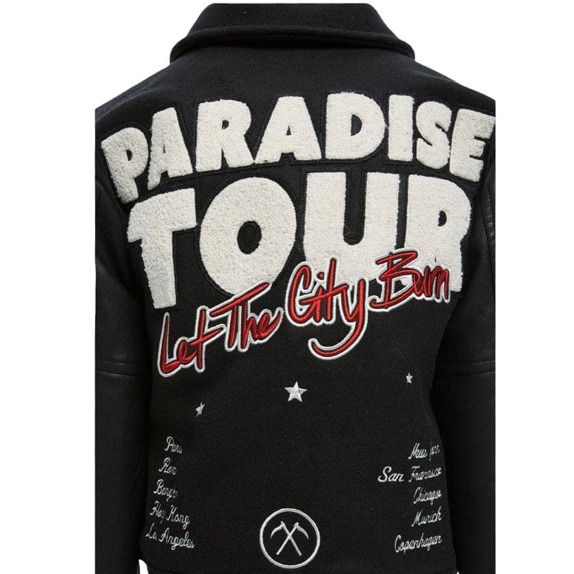 Kids Jordan Craig Paradise Tour Varsity Jacket (Black) 91632K