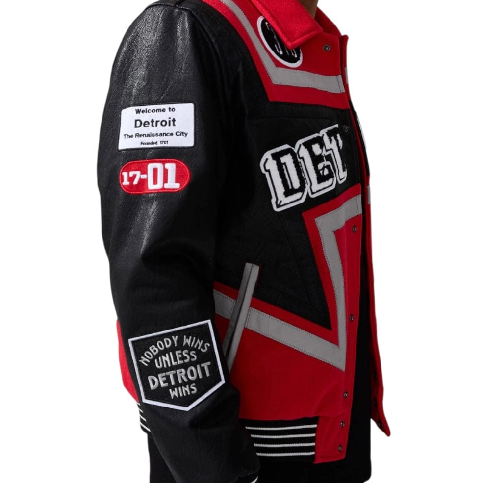 Jordan Craig Trackstar Varsity Jacket (Red) 91652