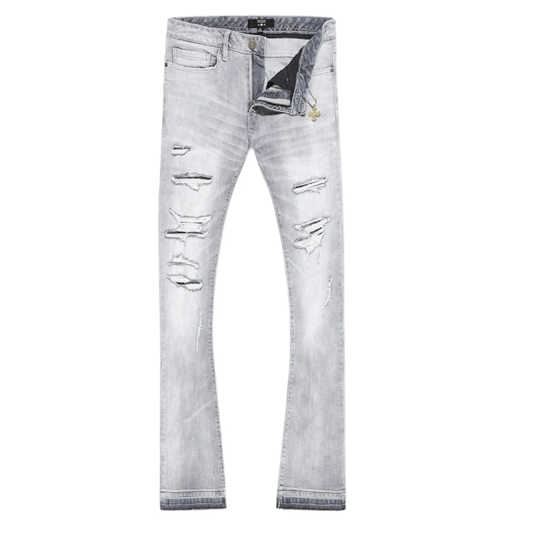 See You In Paradise Stacked Denim (Cement ) JTF2117