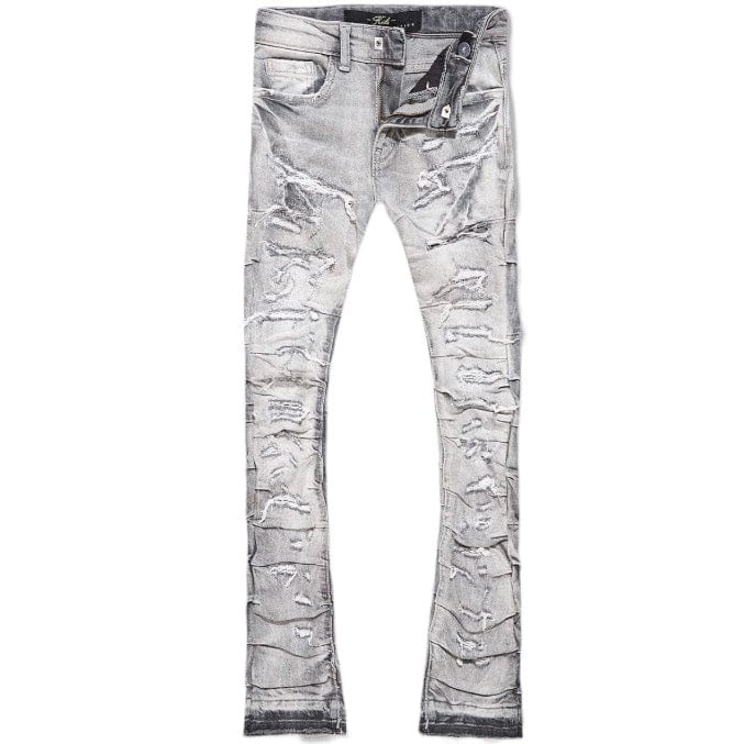 Kids Jordan Craig Stacked Ripple Effect Denim (Arctic Grey) JTF1157K