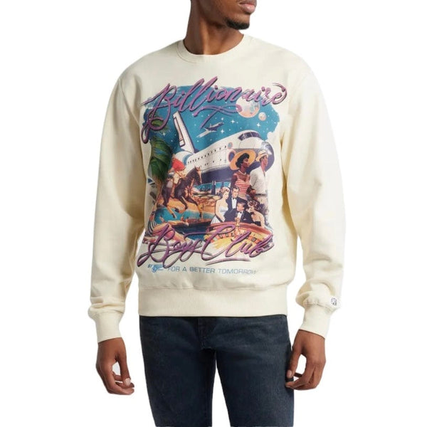 Billionaire Boys Club BB Better Tomorrow Crewneck (Winter White) 841-7302