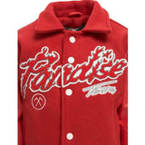 Boys Jordan Craig Paradise Tour Varsity Jacket (Red) 91632B