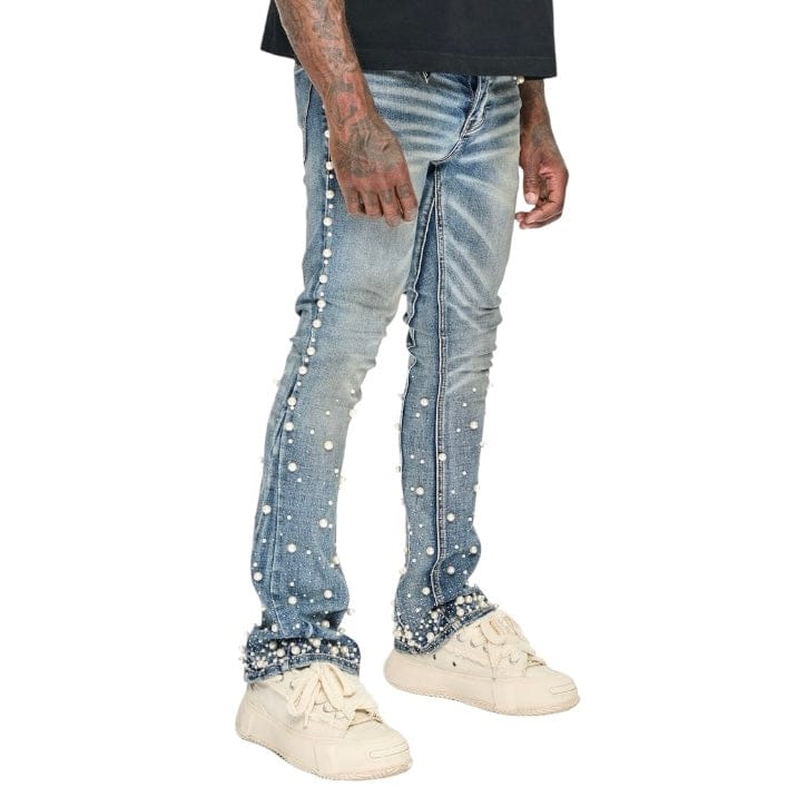 Valabasas Sheam Stacked Denim (Dirty Wash) VLBS-VJ3-1023
