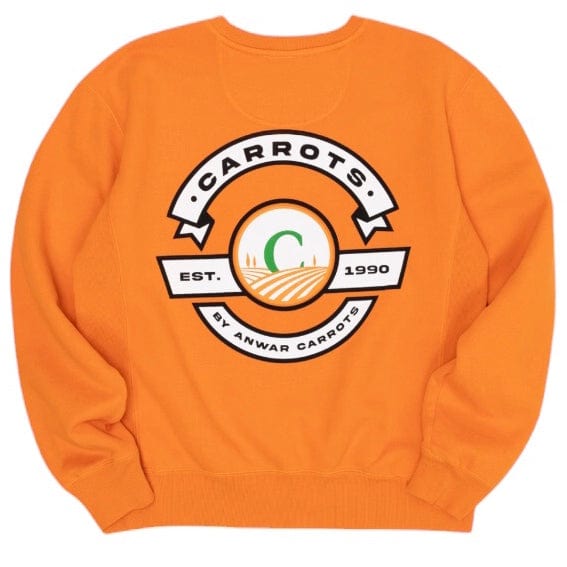 Carrots Label Crewneck Sweatshirt (Orange)