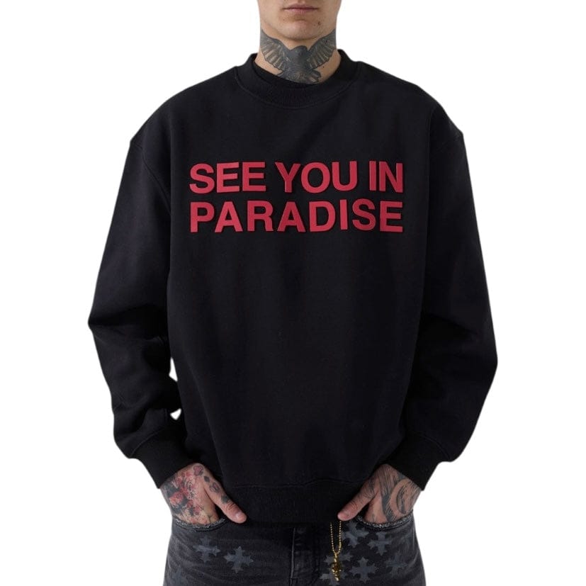 See You In Paradise Crewneck Sweatshirt (Crimson)