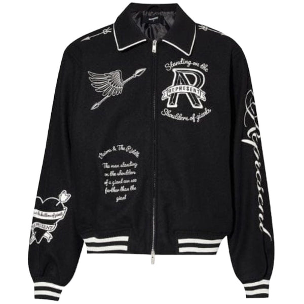 Represent Cherub Wool Varsity Jacket (Jet Black) MJ1008-01