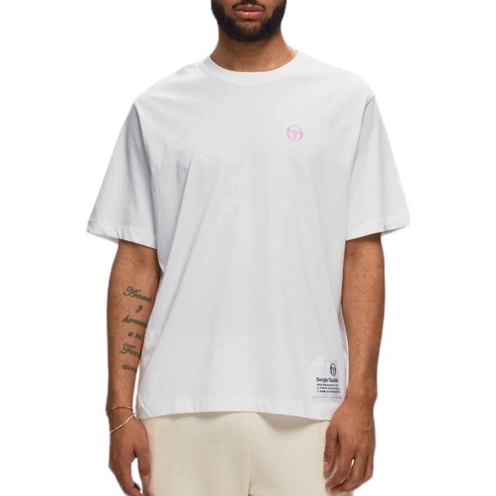 Sergio Tacchini Vernazza Tee (White/Begonia Pink)