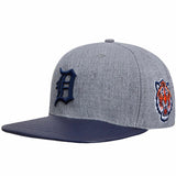 Pro Standard Detroit Tigers Fast Lane Logo Strapback Hat (Heather Grey)