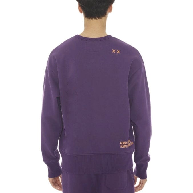 Cult Of Individuality Fleece Crewneck (Acai) 622AC-FC24F