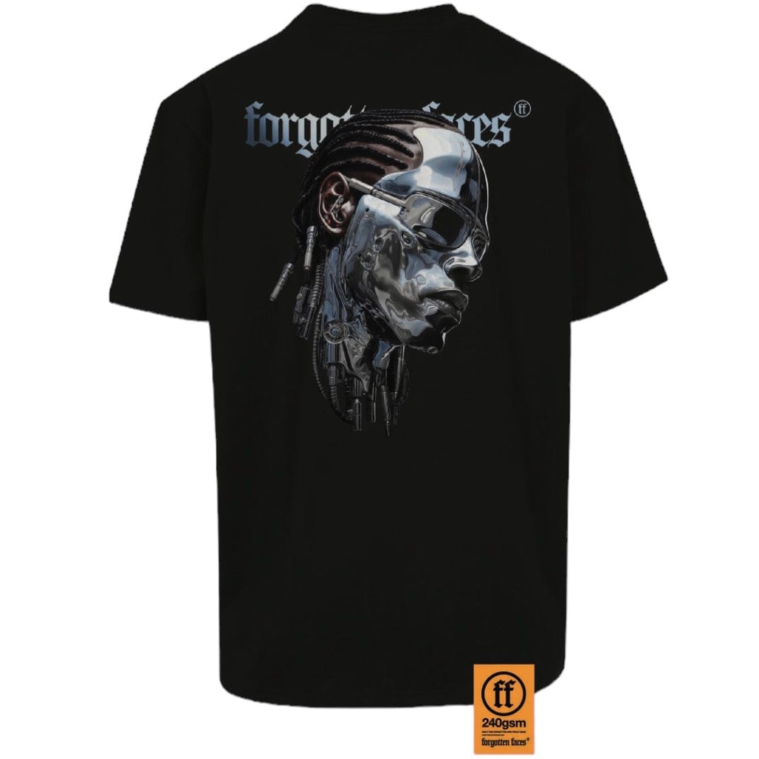 Forgotten Faces Silver Robot Tee (Black)