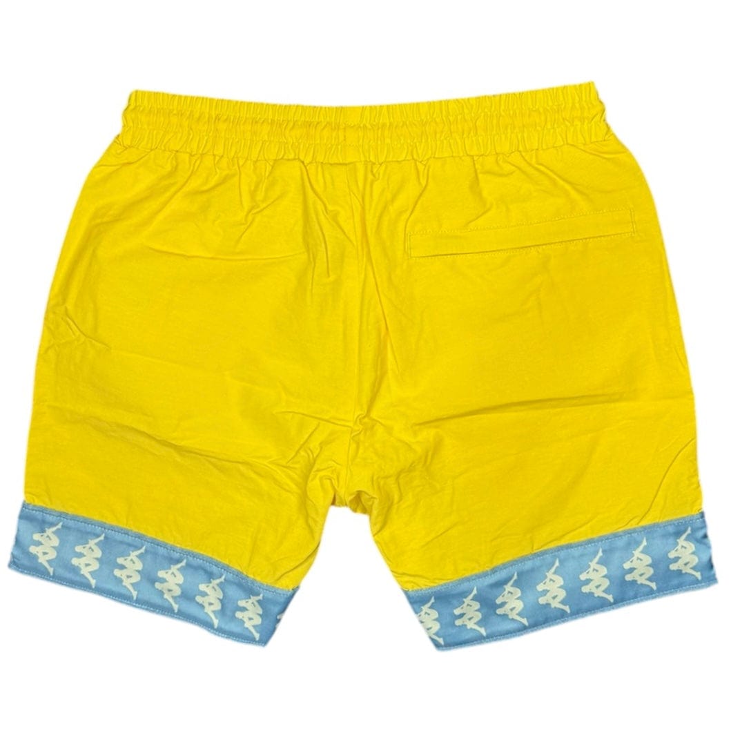 Kappa 222 Banda Calabash 3 Shorts (Yellow/Light Blue) 381E5MW