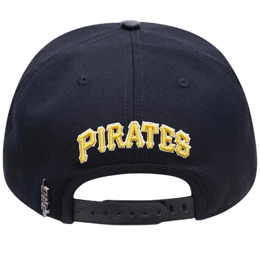 Pro Standard Pittsburgh Pirates Logo Snapback Hat (Black)