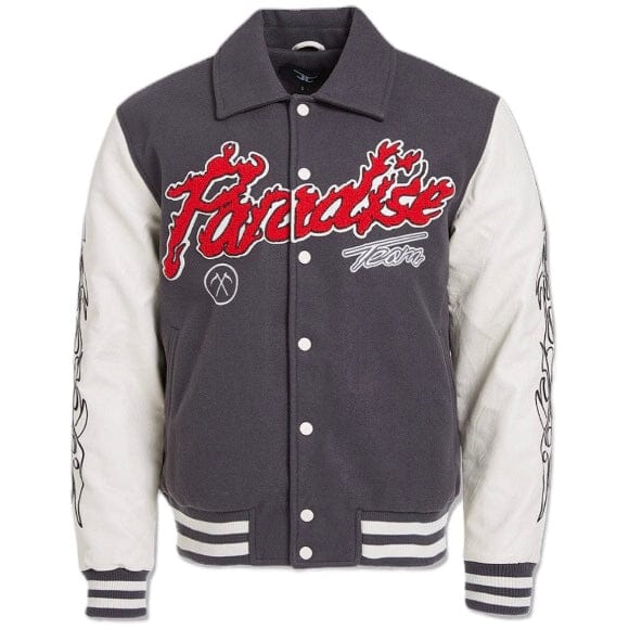 Jordan Craig Paradise Tour Varsity Jacket (Off Black) 91632