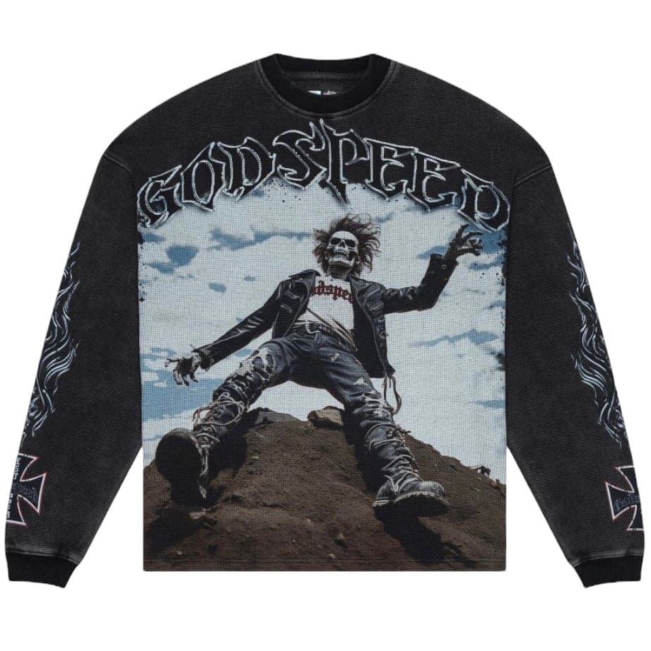 Godspeed Rocker Thermal LS T-Shirt (Black Wash)