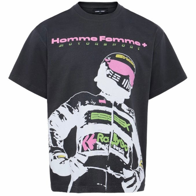 Homme Femme Motosport Tee (Black) HFSS202443-1