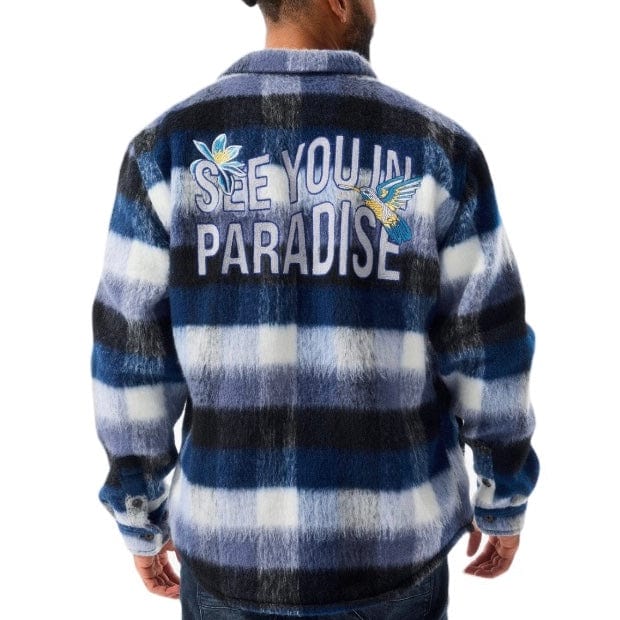 Jordan Craig See You In Paradise Flannel Shacket (Blue) 2561