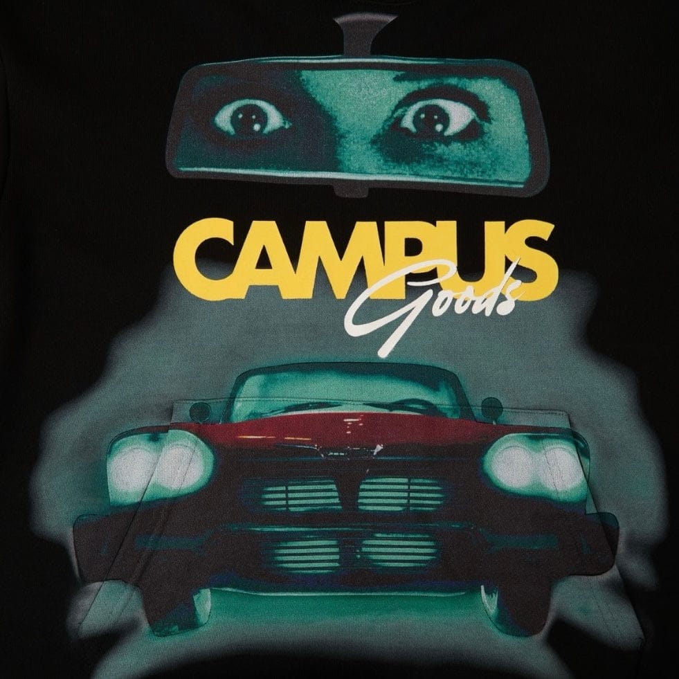 Campus Goods Rearview Horror Hoodie (Black) CG-H25-021