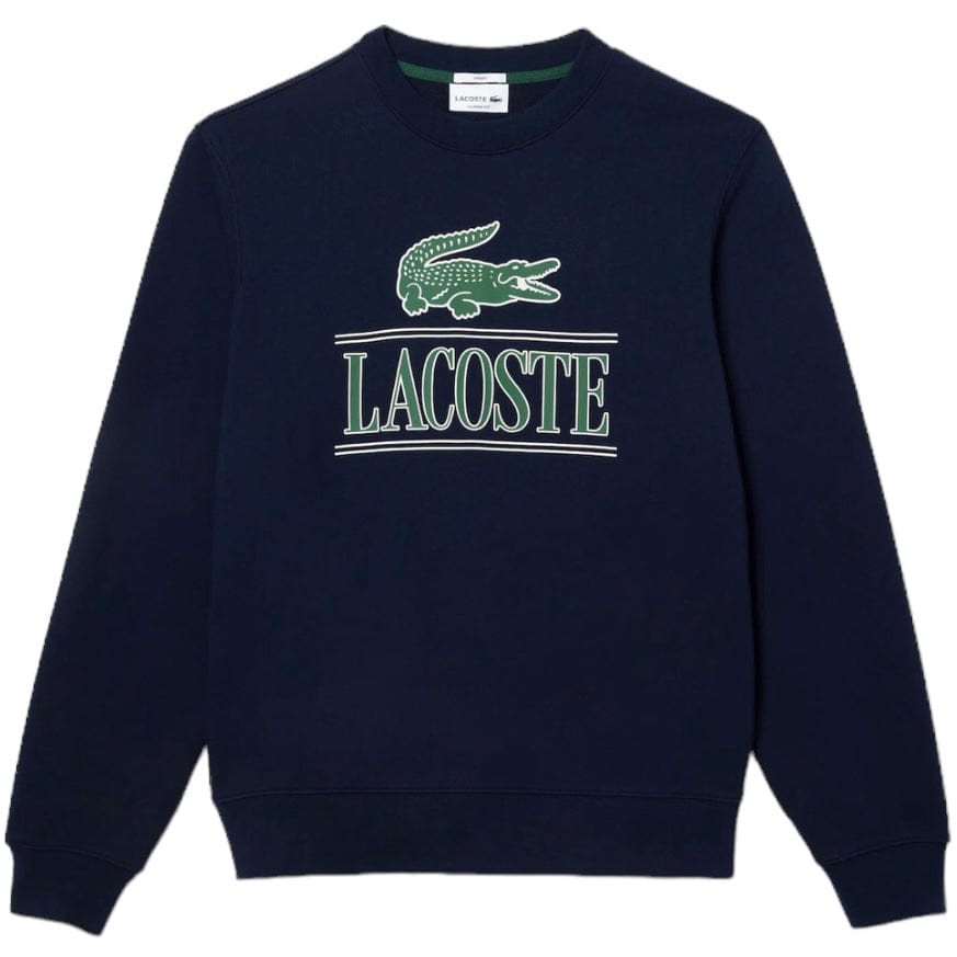 Lacoste Cotton Fleece Branded Jogger Sweatshirt (Navy Blue) SH1228-51