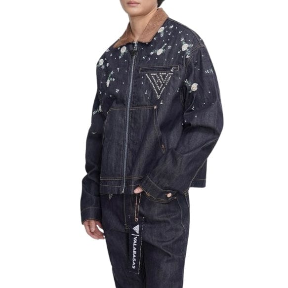美品 VALABASAS ヴァラバサス リフレクター ジップアップ ジャケット Valabasas Charm Denim Jacket (Denim Blue) VLBS-VJK1-1040